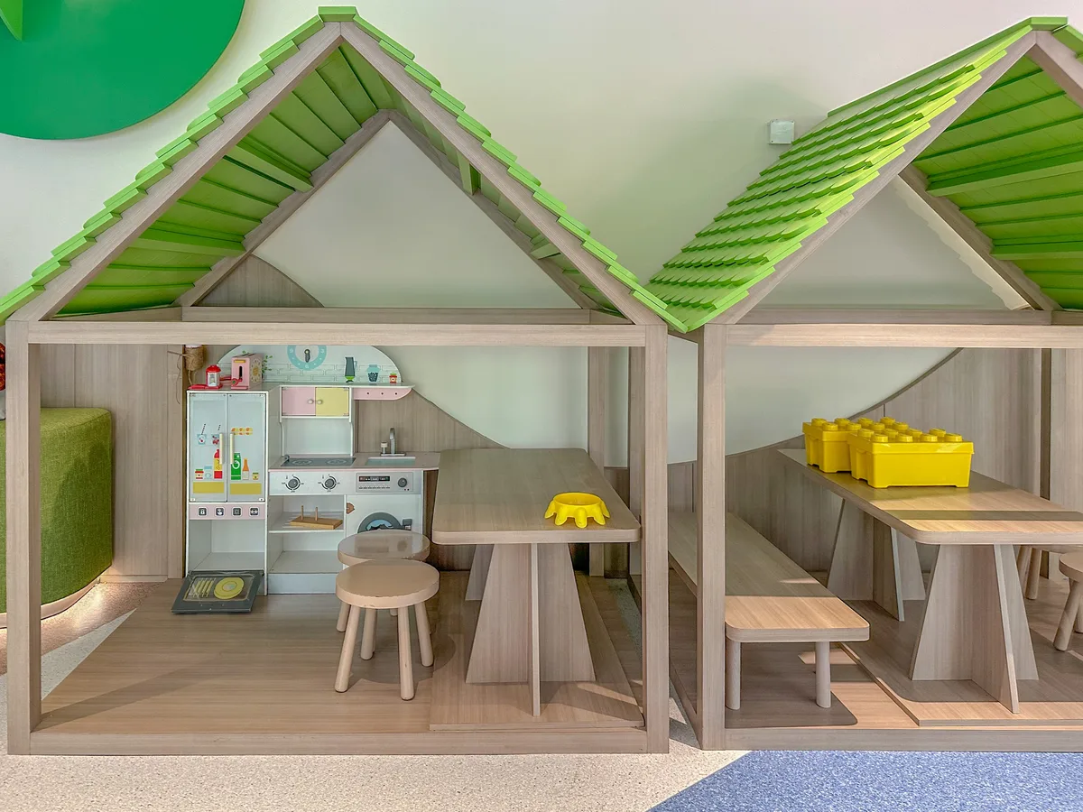Playhouse with a mini kitchen set at the Kids Club, Crowne Plaza Phu Quoc