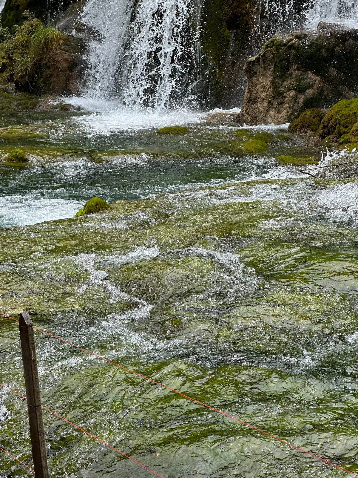 Panda Lake's emerald-colored water
