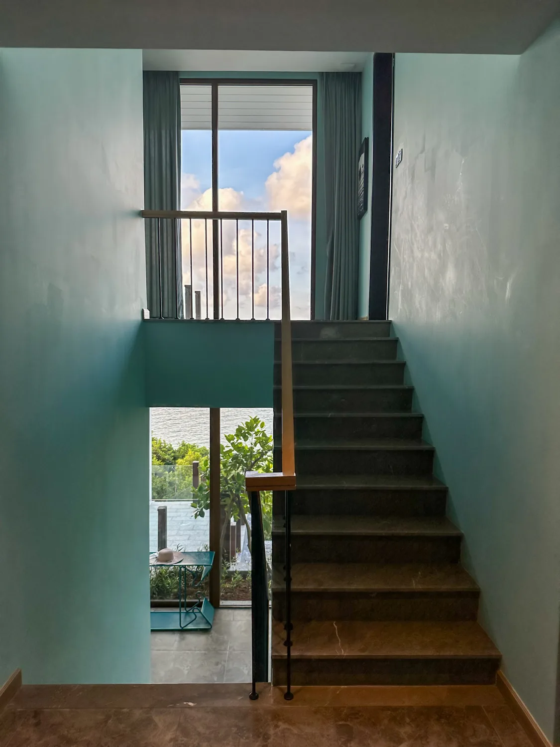 Panoramic three-window ocean view from the bedroom of an Eden Retreat Villa at Premier Village Phu Quoc