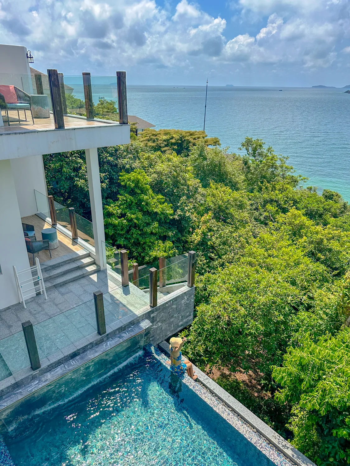 Infinity pool edge at Premier Village Phu Quoc with a clifftop ocean view