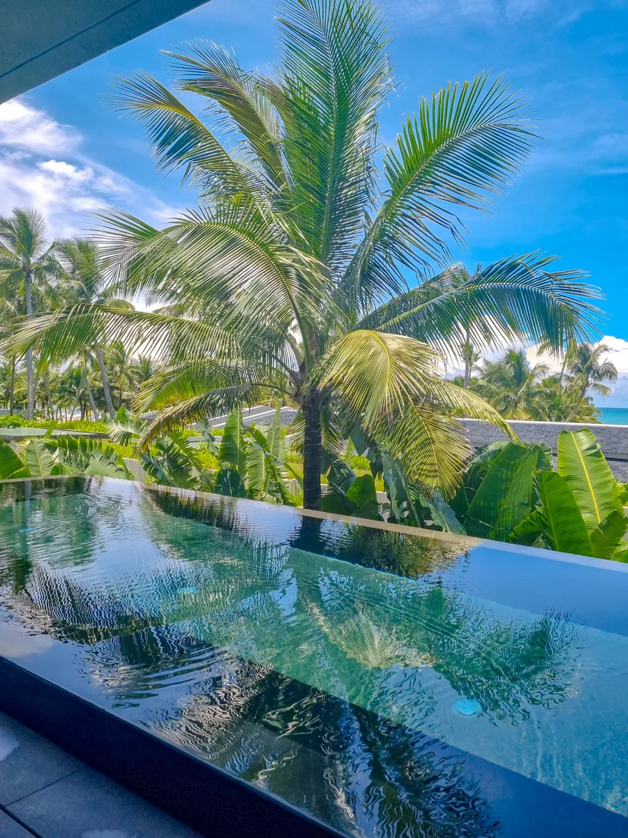 Close-up of the private plunge pool in a Terrace Pool Villa at Regent Phu Quoc