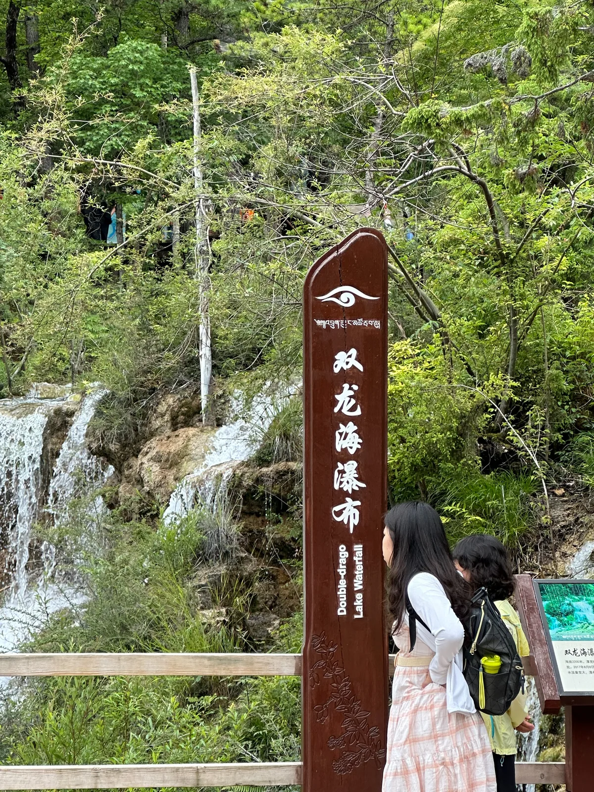 Shuanglong Waterfall close-up