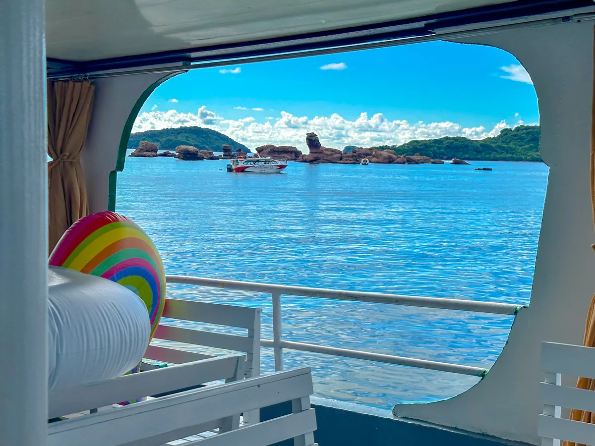 View from a boat heading toward the An Thoi archipelago off Phu Quoc